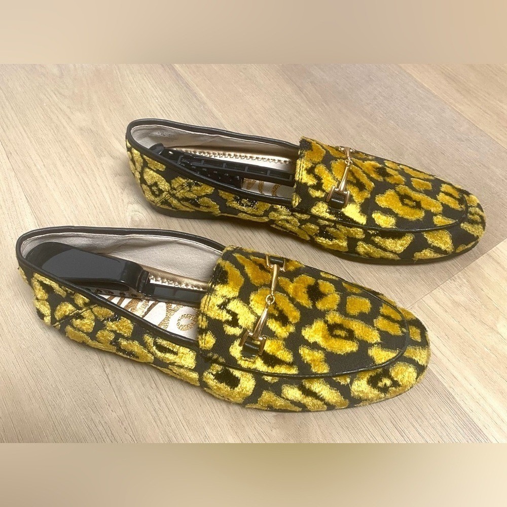 SAM EDELMAN "Loraine" Animal Print Loafers Flats Shoes Sz 7.5 - Picture 2 of 8